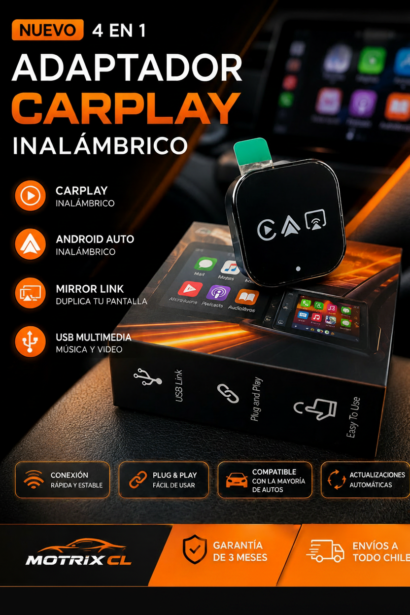 Adaptador CarPlay Inalámbrico 4 en 1
