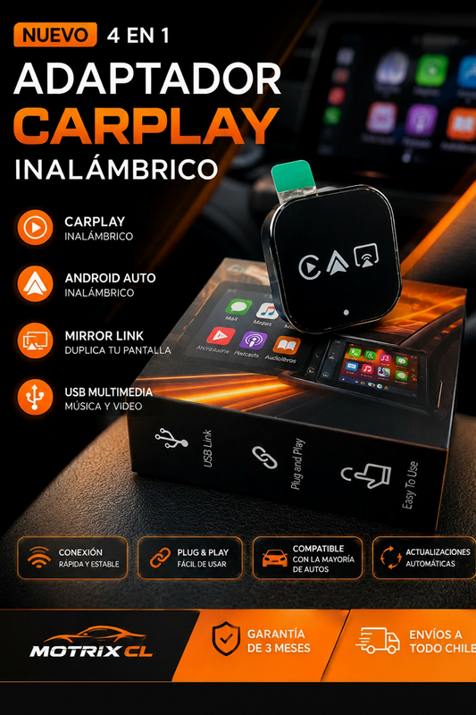 Adaptador CarPlay Inalámbrico 4 en 1