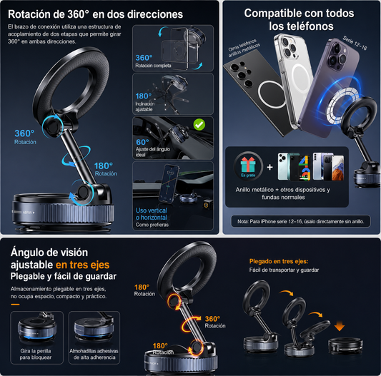 Soporte Magnético Plegable para Celular