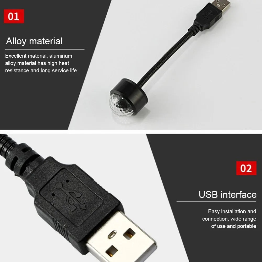 Luz LED Estrellada USB para Auto