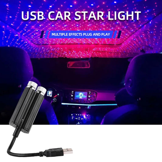 Luz Ambiental USB Estrella para Auto