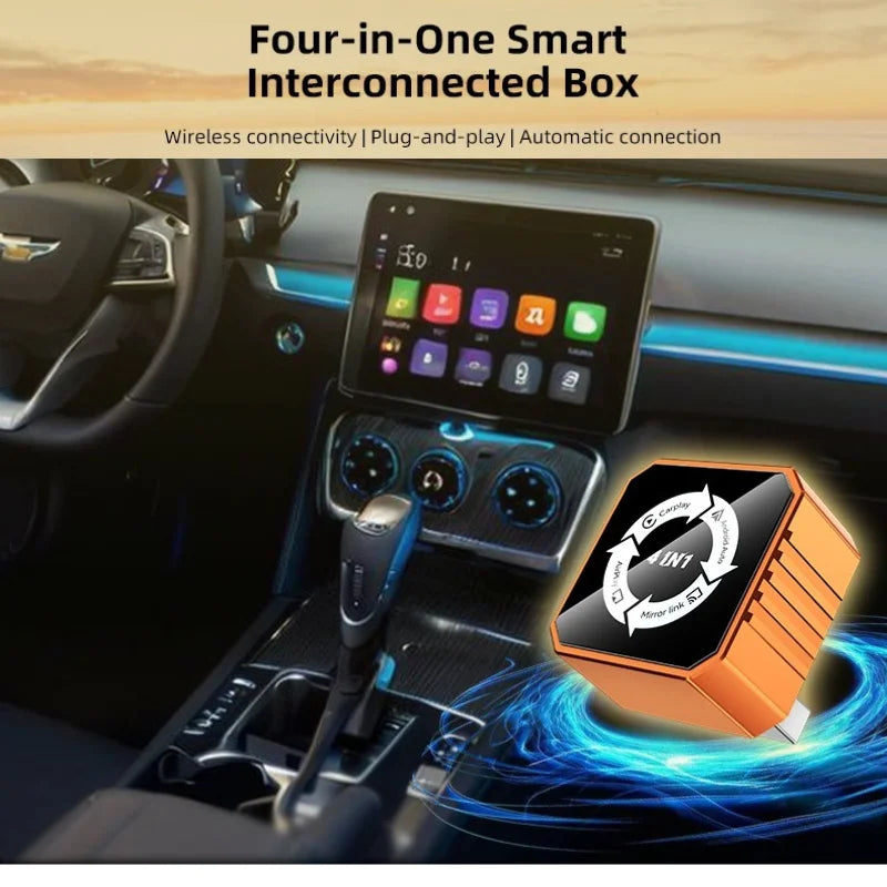 Adaptador CarPlay Inalámbrico 4 en 1