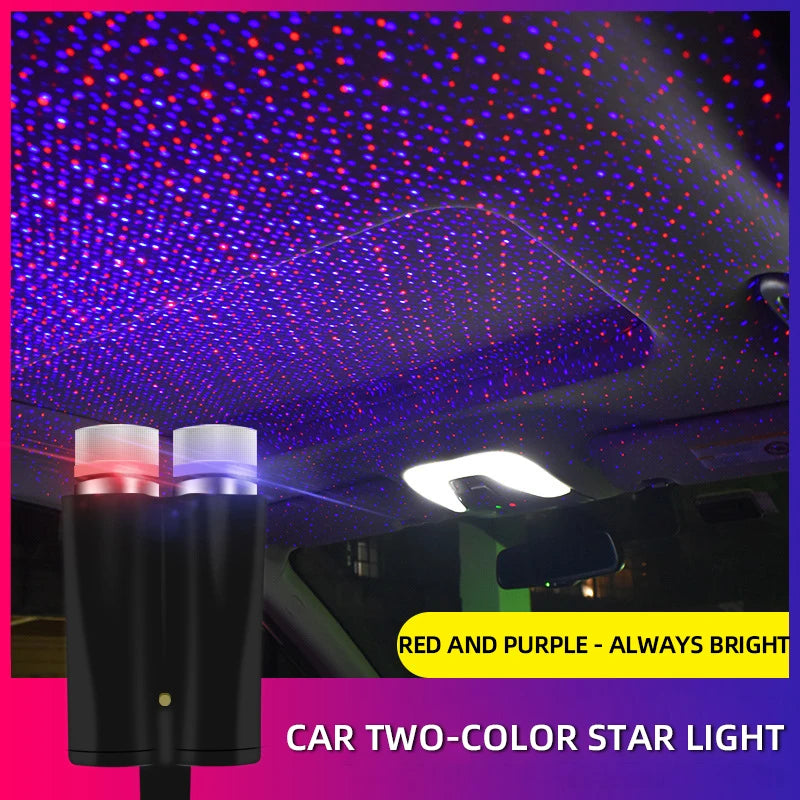 Luz Ambiental USB Estrella para Auto