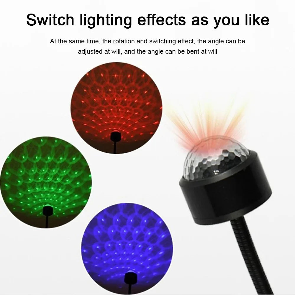 Luz LED Estrellada USB para Auto